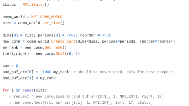 MPI course now available with Python interface