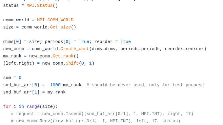 Python example code